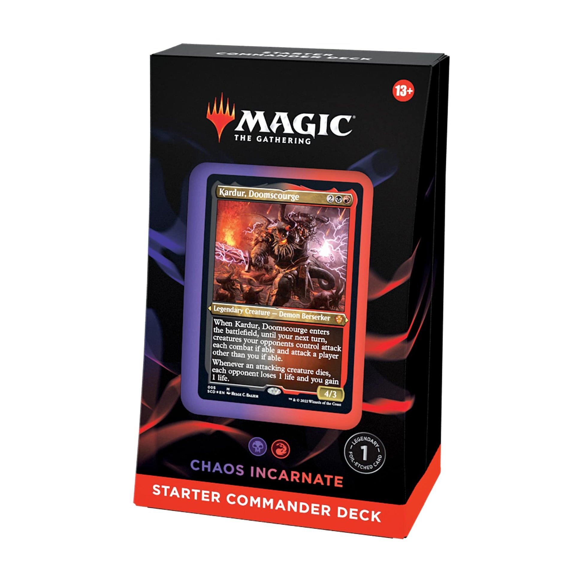 Magic: The Gathering Starter Commander Deck - Chaos Incarnate (Black-Red) | Ready-to-Play Deck for Beginners and Fans | Ages 13+ | Collectible Card Games - 3