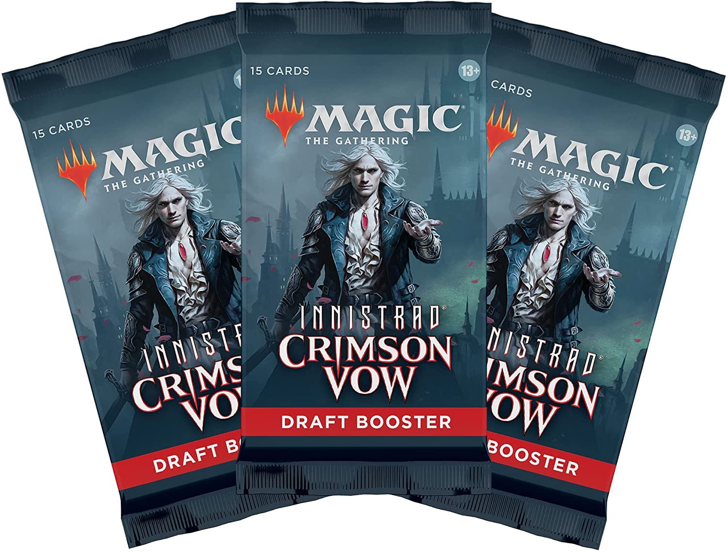 Magic: The Gathering Innistrad: Crimson Vow 3-Booster Draft Pack | 45 Magic Cards - 7