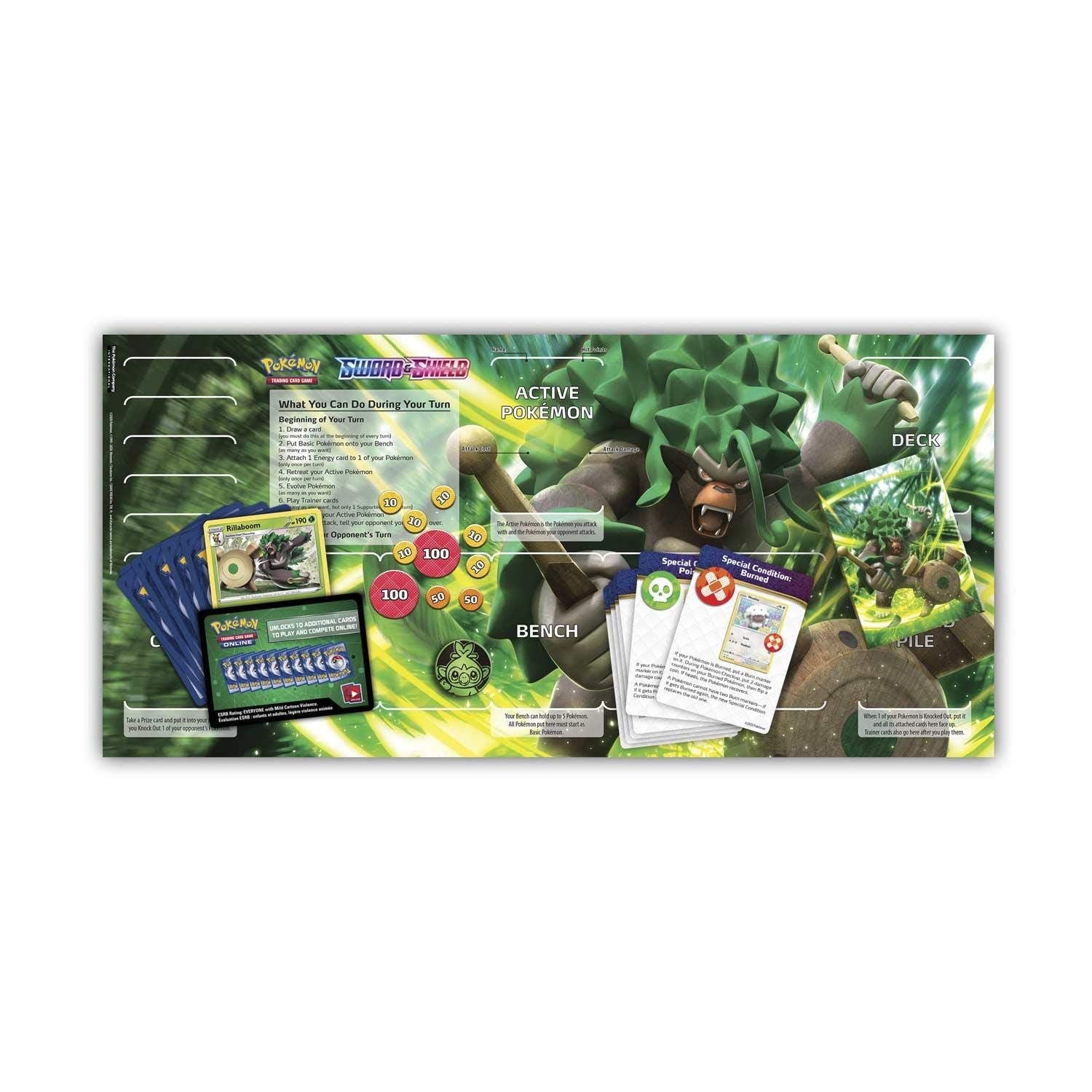 Pokemon TCG: Sword & Shield Theme Deck Featuring Rillaboom - 3