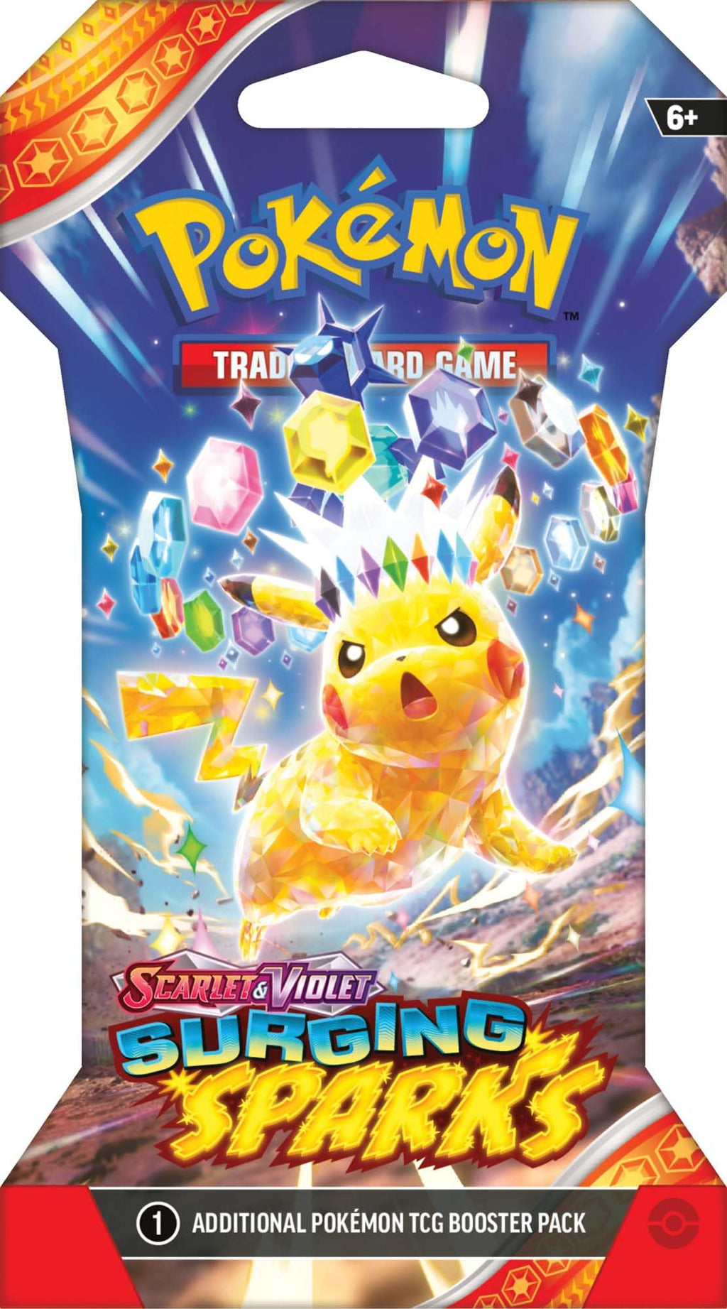 Pokemon TCG Surging Spark – Single Booster Pack – Pack Art May Vary - 10 Cards - 2