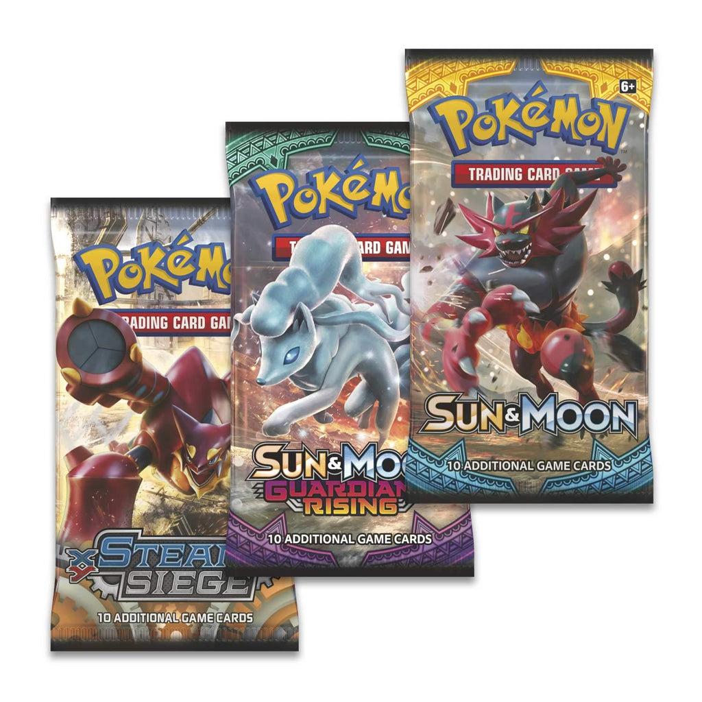 Pokemon TCG: Poke Ball Tin Red - 3 Booster Pack with 1 Coin - 2