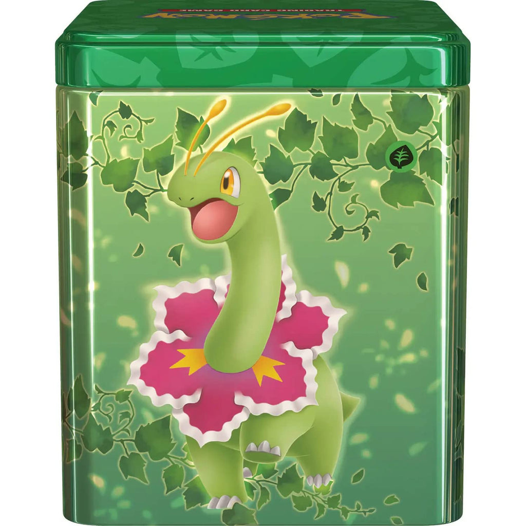 Pokemon TCG: Grass Stacking Tin (3 Booster Packs & Coin) - 3