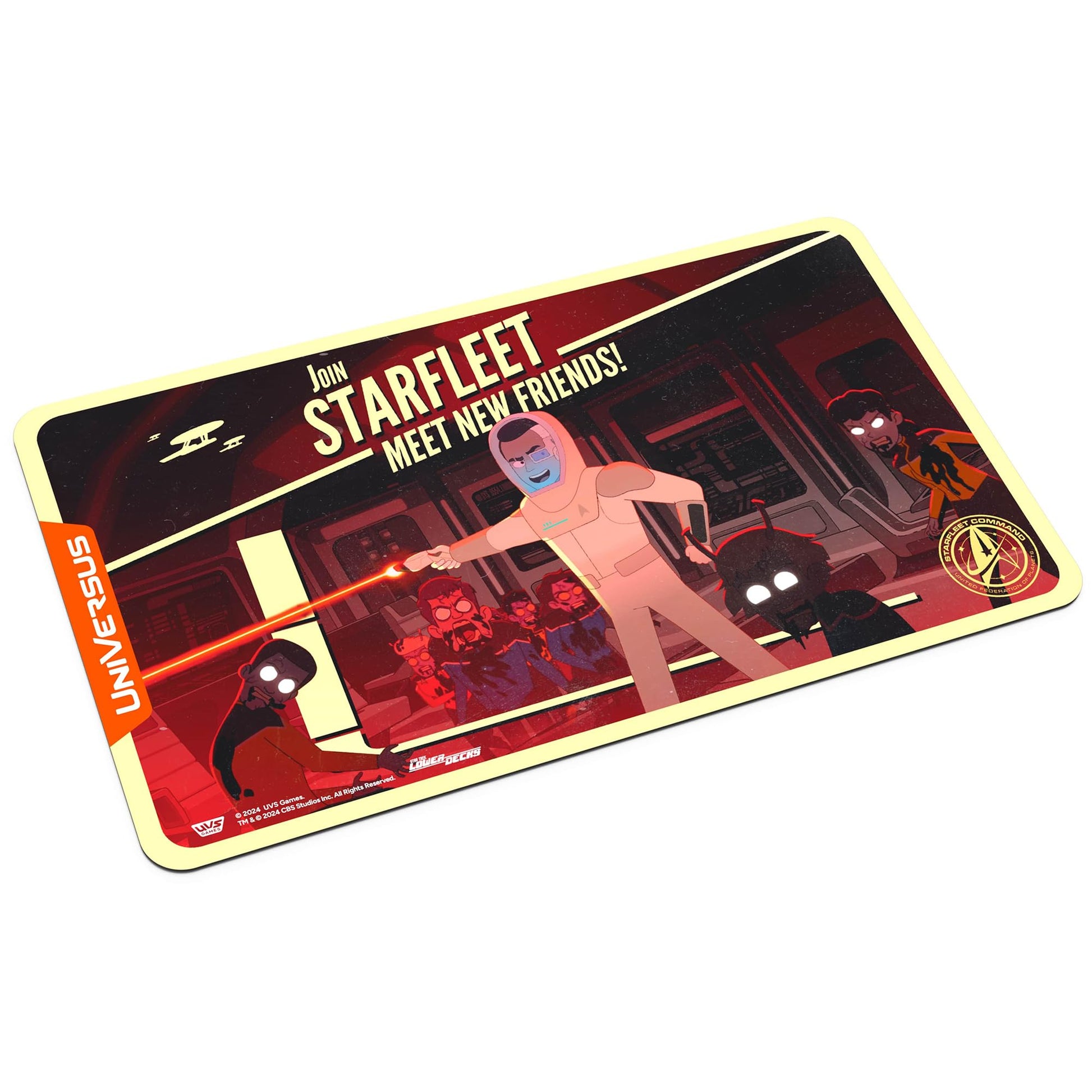 UniVersus: Star Trek: Lower Decks - Sam Rutherford Playmat - 24 x 14 Neoprene Mat, Tabletop Card Game Accessory, UVS Games, Officially Licensed - 3