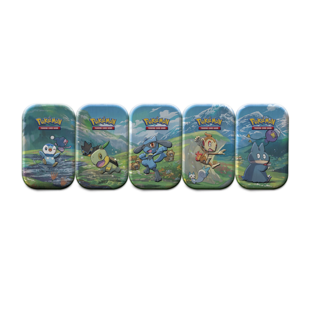 Pokémon TCG: Sinnoh Stars Mini Tin - Chimchar, Pachirisu (2 Booster Packs & 1 Pokémon Art Card),Multicolor - 3