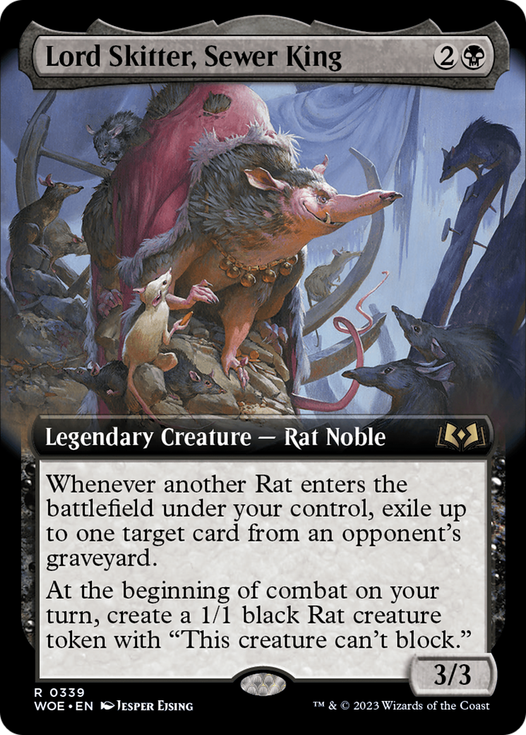 Lord Skitter, Sewer King (Extended Art) (WOE-339) - Wilds of Eldraine - Magic The Gathering - Single Cards