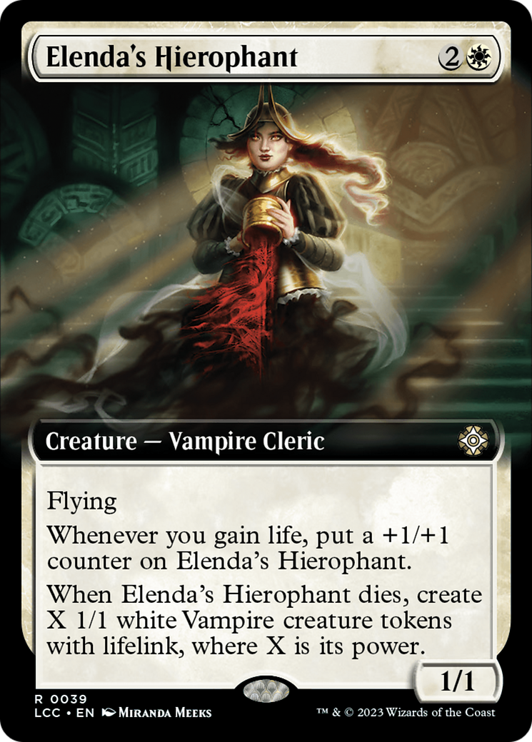 Elenda's Hierophant (Extended Art) (LCC-039) - The Lost Caverns of Ixalan Commander - Magic The Gathering - Single Cards