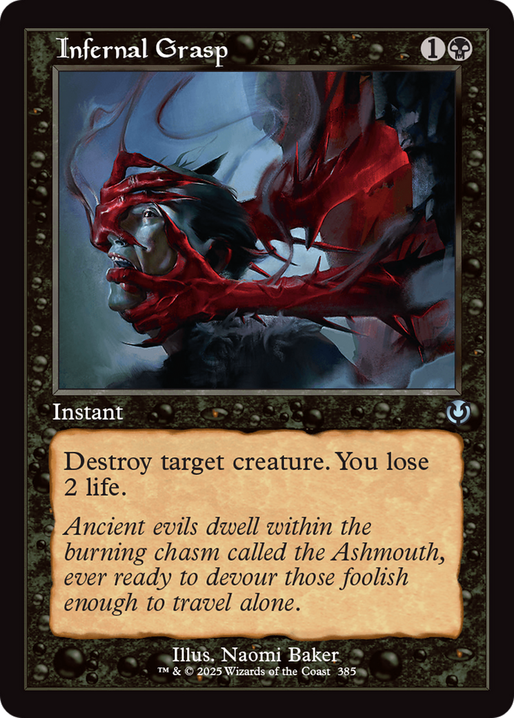 FOIL Infernal Grasp (INR-385) - Innistrad Remastered - Magic The Gathering - Single Cards