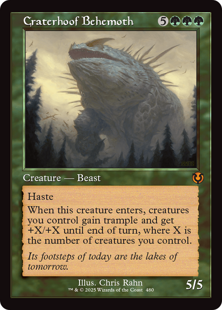 Craterhoof Behemoth (INR-480) - Innistrad Remastered - Magic The Gathering - Single Cards