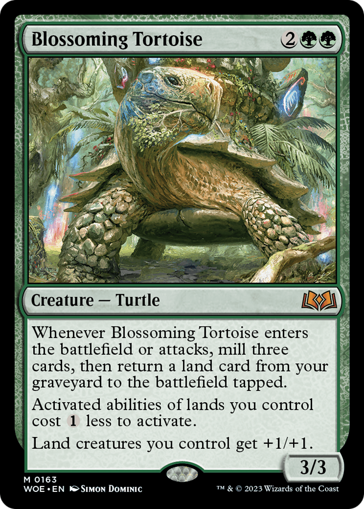 Blossoming Tortoise (WOE-163) - Wilds of Eldraine - Magic The Gathering - Single Cards