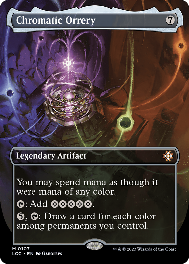 FOIL Chromatic Orrery (Borderless) (LCC-107) - The Lost Caverns of Ixalan Commander - Magic The Gathering - Single Cards