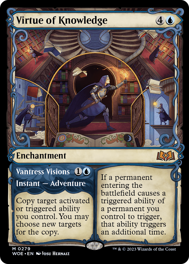 Virtue of Knowledge (Showcase) (WOE-279) - Wilds of Eldraine - Magic The Gathering - Single Cards
