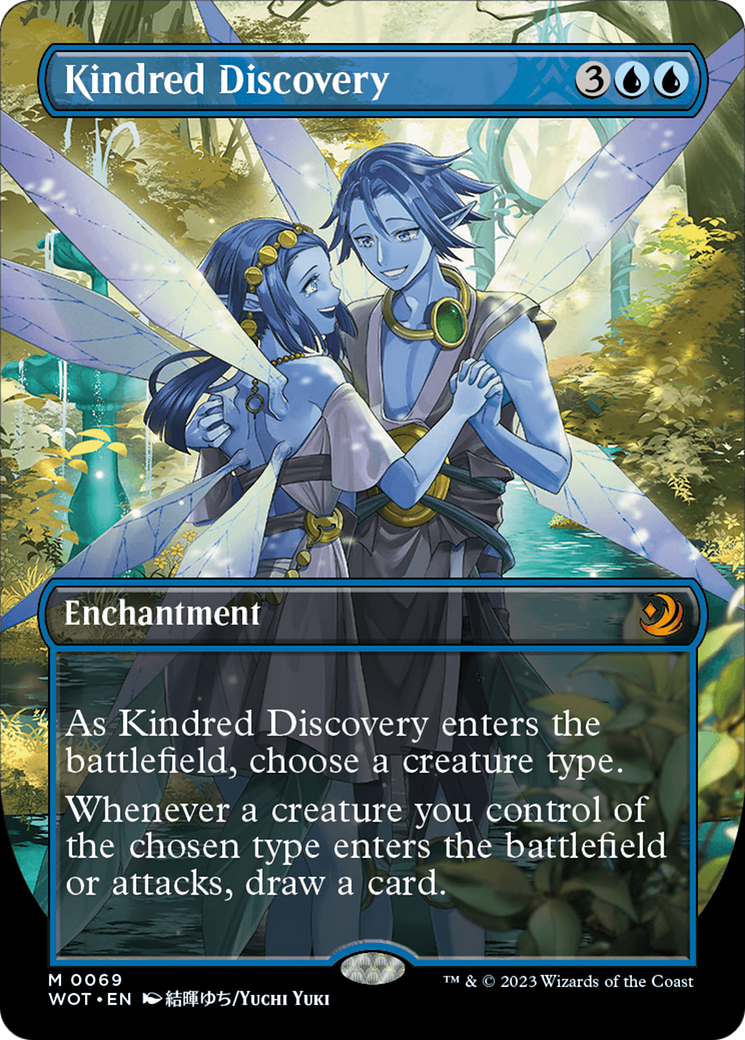 Kindred Discovery (Anime Borderless) (WOT-069) - Wilds of Eldraine: Enchanting Tales - Magic The Gathering - Single Cards