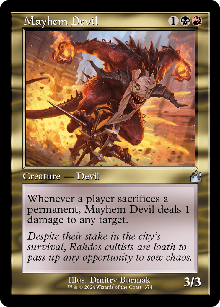 Mayhem Devil (Retro Frame) (RVR-374) - Ravnica Remastered - Magic The Gathering - Single Cards