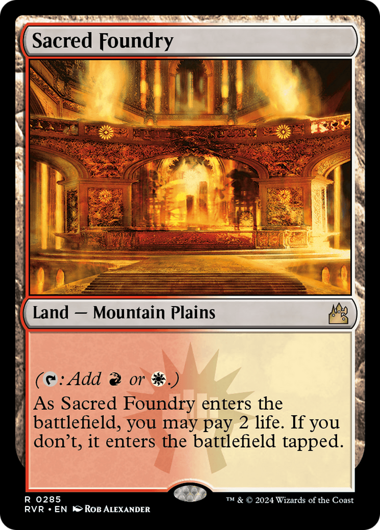Sacred Foundry (RVR-285) - Ravnica Remastered - Magic The Gathering - Single Cards