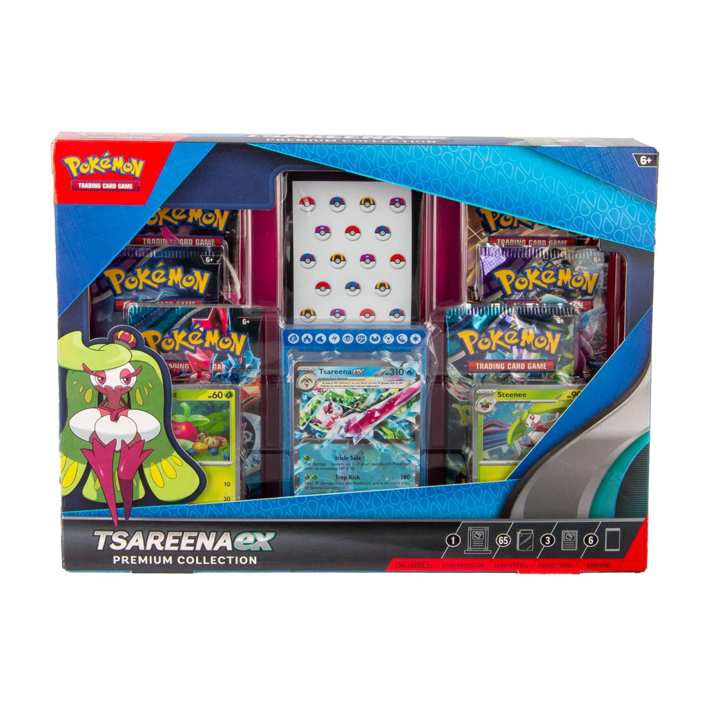 Pokemon TCG Tsareena Ex Premium Collection - 6 Packs, Promos, Sleeves - 2