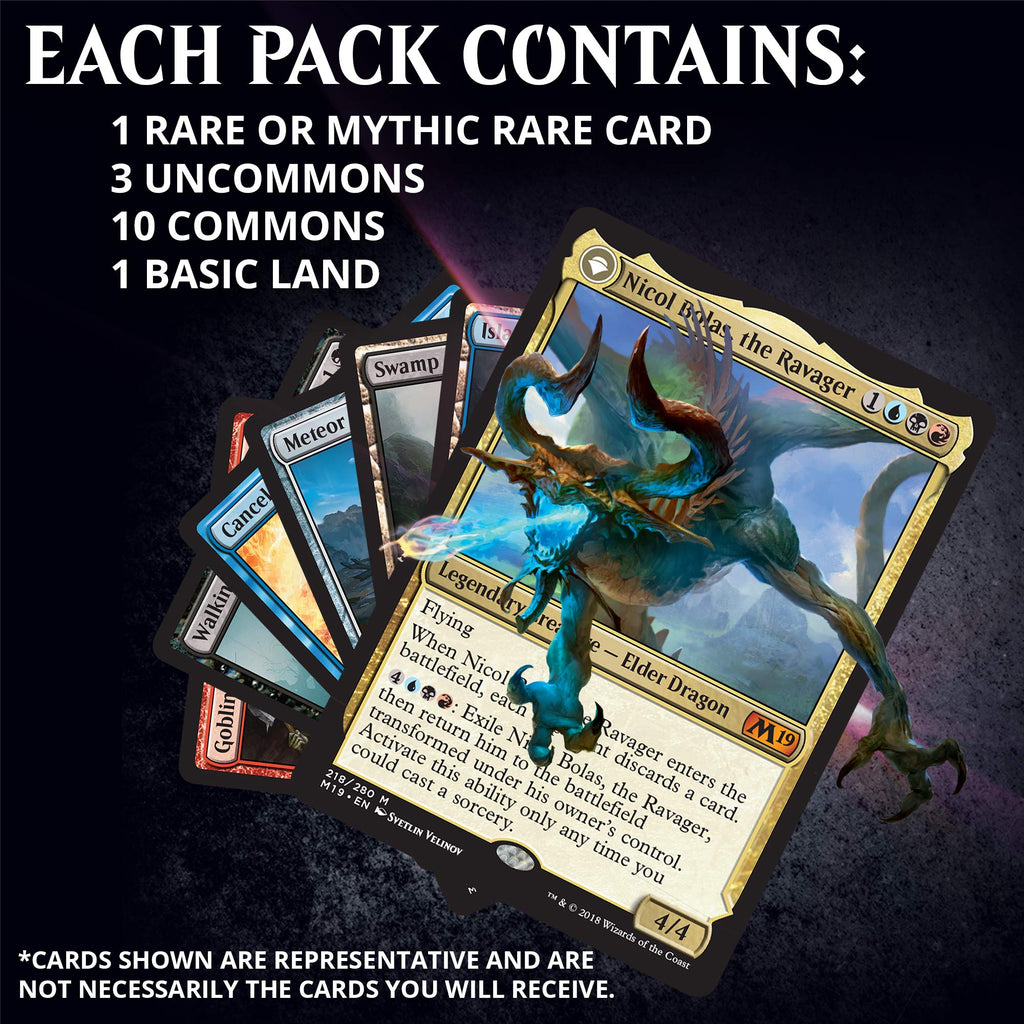 Magic: The Gathering Core Set 2019 Bundle | 10 Booster Packs | Accessories - 2