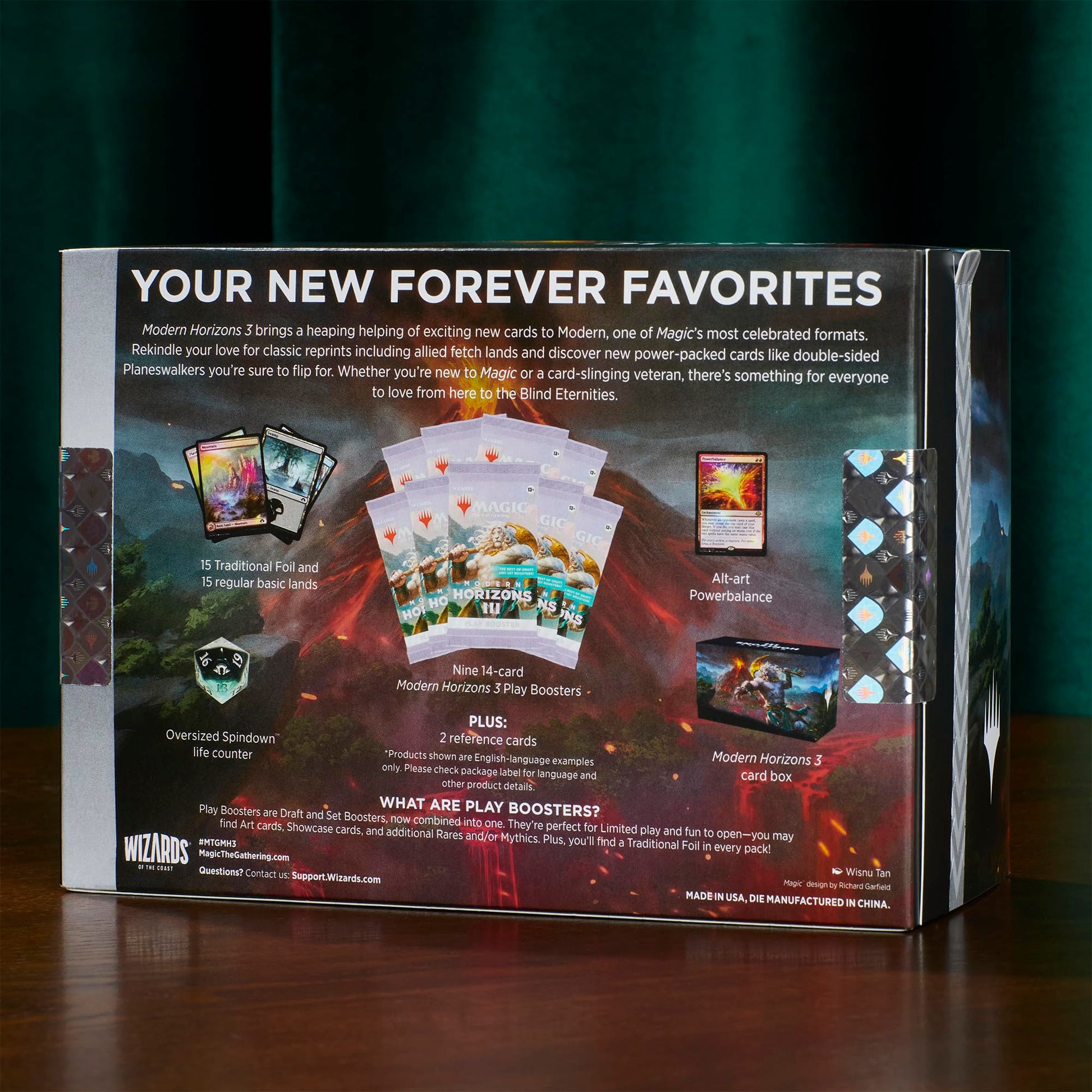 Magic: The Gathering Modern Horizons 3 Bundle - 9 Play Boosters, 30 Land Cards + Exclusive Accessories - 2
