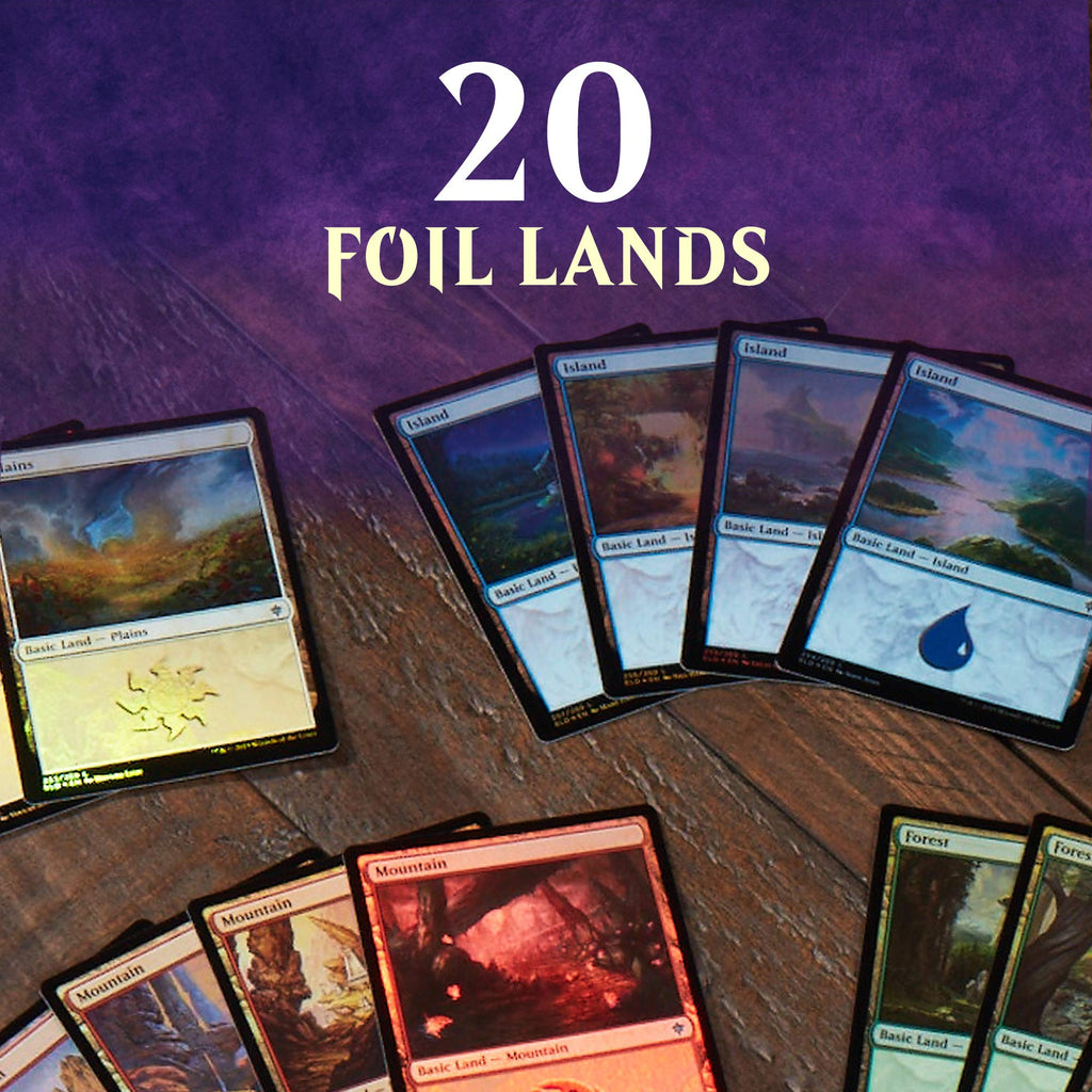 Magic: The Gathering Throne of Eldraine Bundle | 10 Booster Pack (150 Cards) | Accessories - 4