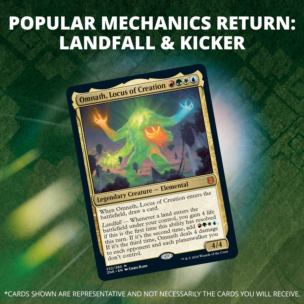 Magic The Gathering Zendikar Rising Draft Booster Box | 36 Booster Packs (540 Cards) + 1 Box Topper | 36 Full Art Lands | Factory Sealed - 2