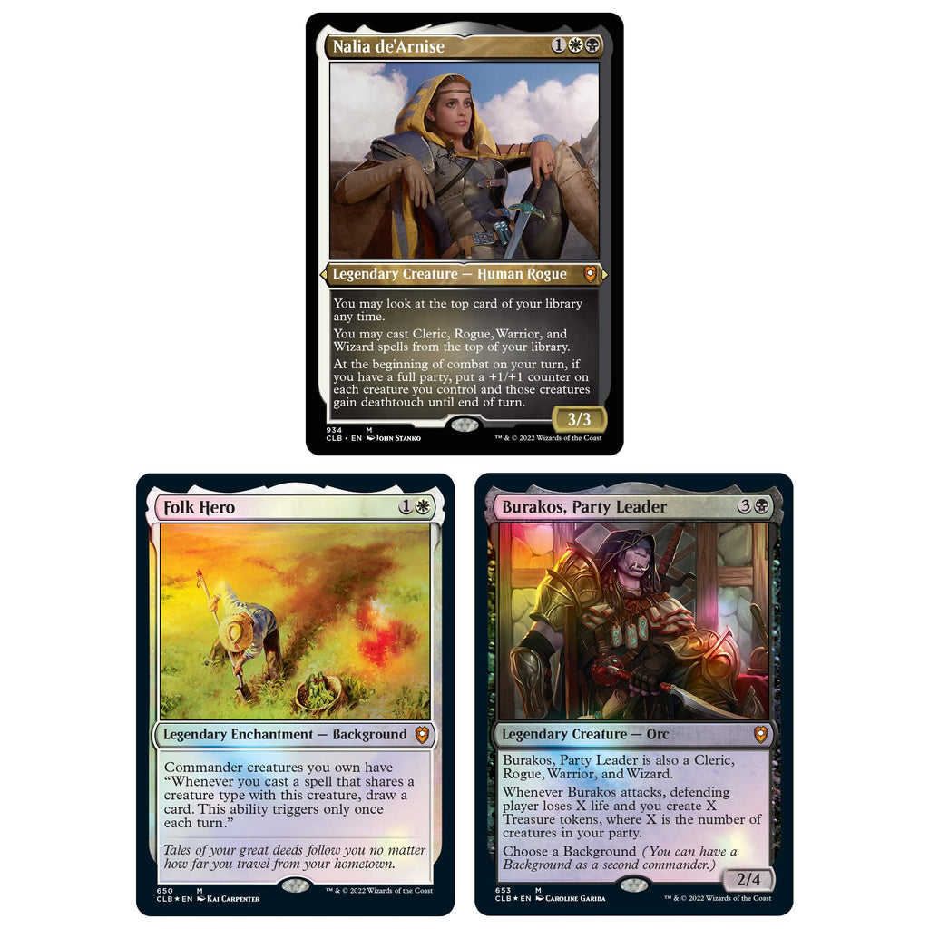 Magic: The Gathering Commander Legends: Battle for Baldur’s Gate Commander Deck – Party Time + Collector Booster Sample Pack - 6