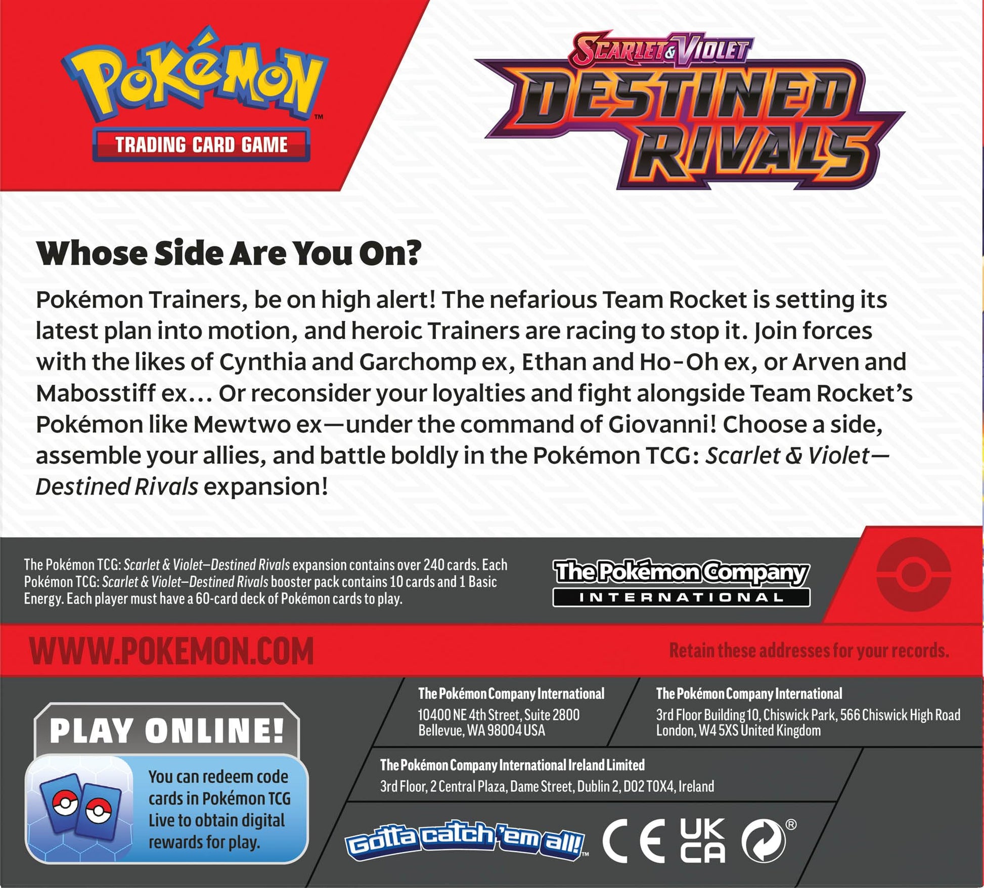 Pokemon TCG: Scarlet & Violet - Destined Rivals Booster Display Box - 36 Packs - 2