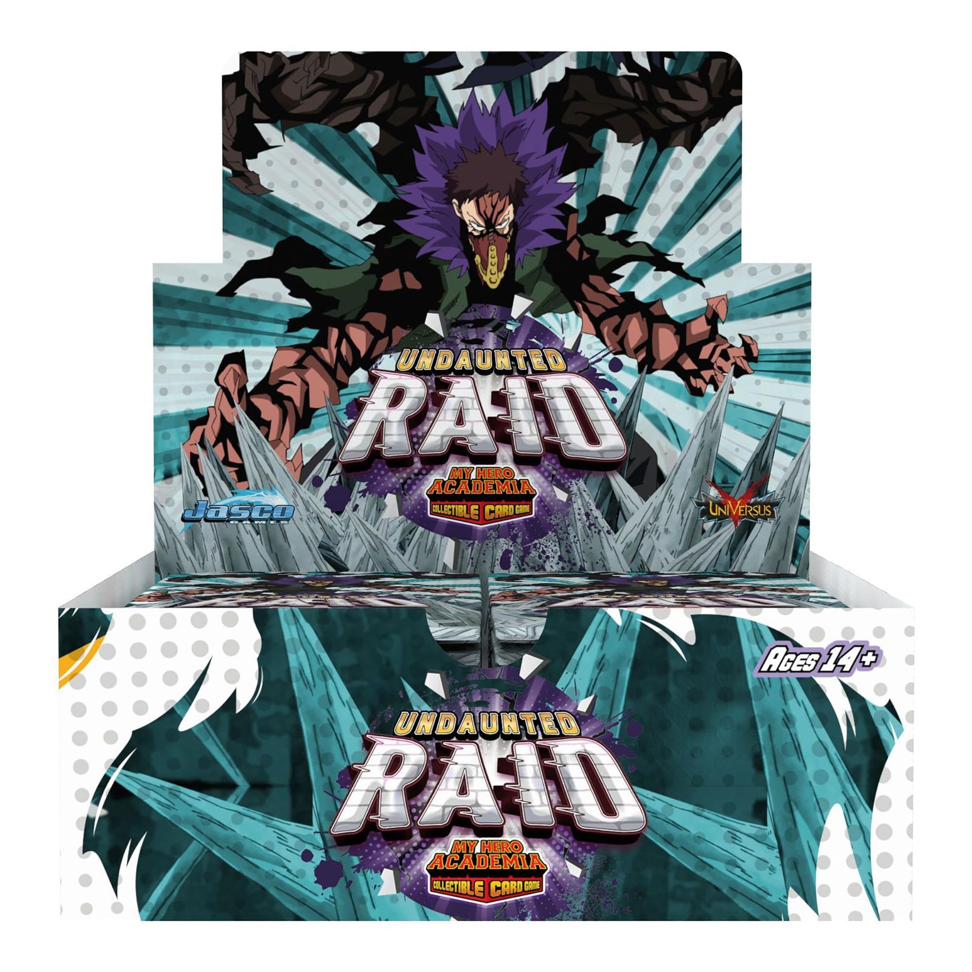 Jasco My Hero Academia Collectible Card Game Series 5: Undaunted Raid Booster Display - Contains 24 Expansion Packs of 11-Cards, Trading Card Game - 5
