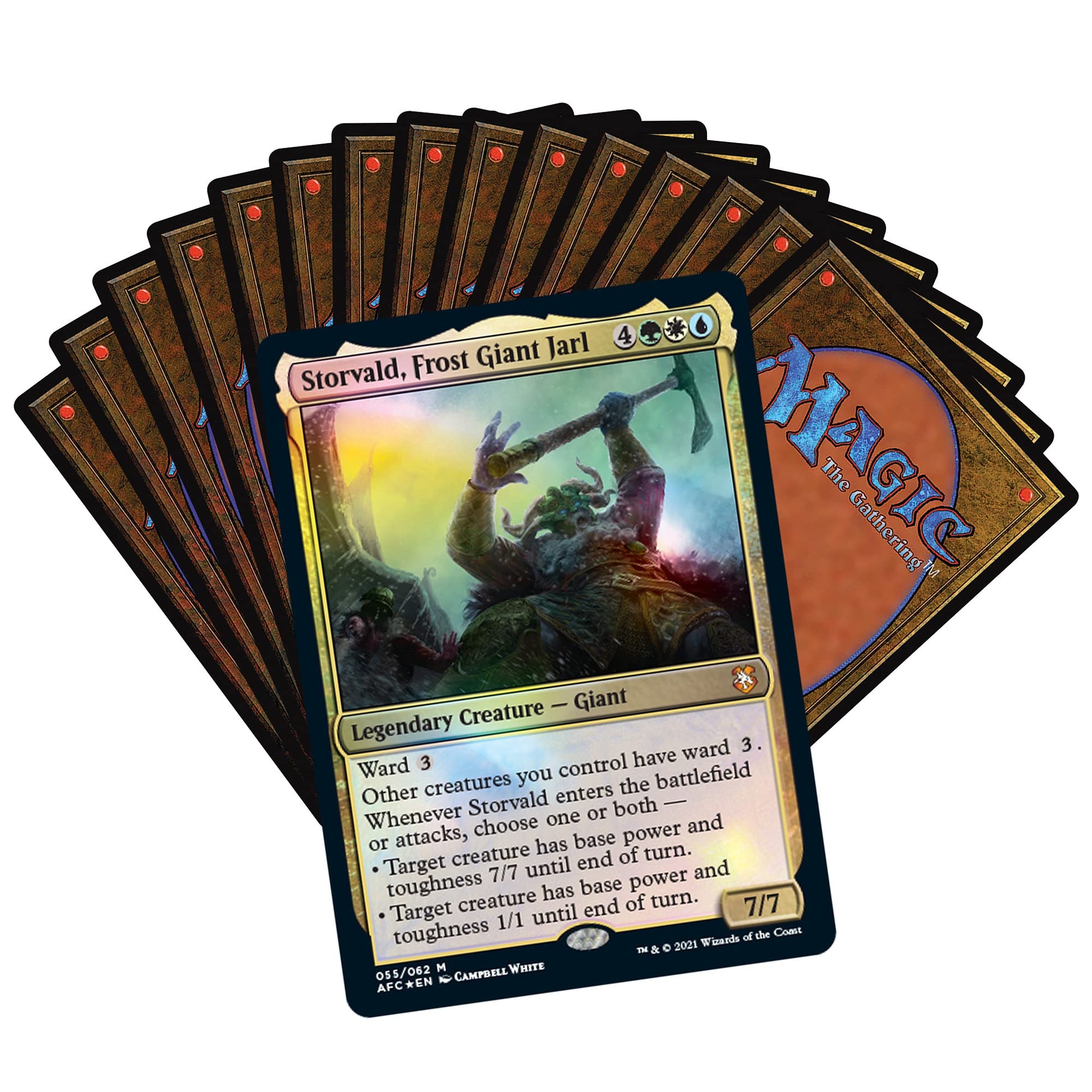 Magic: The Gathering Adventures in the Forgotten Realms Commander Deck – Aura of Courage (Green-White-Blue) - 5