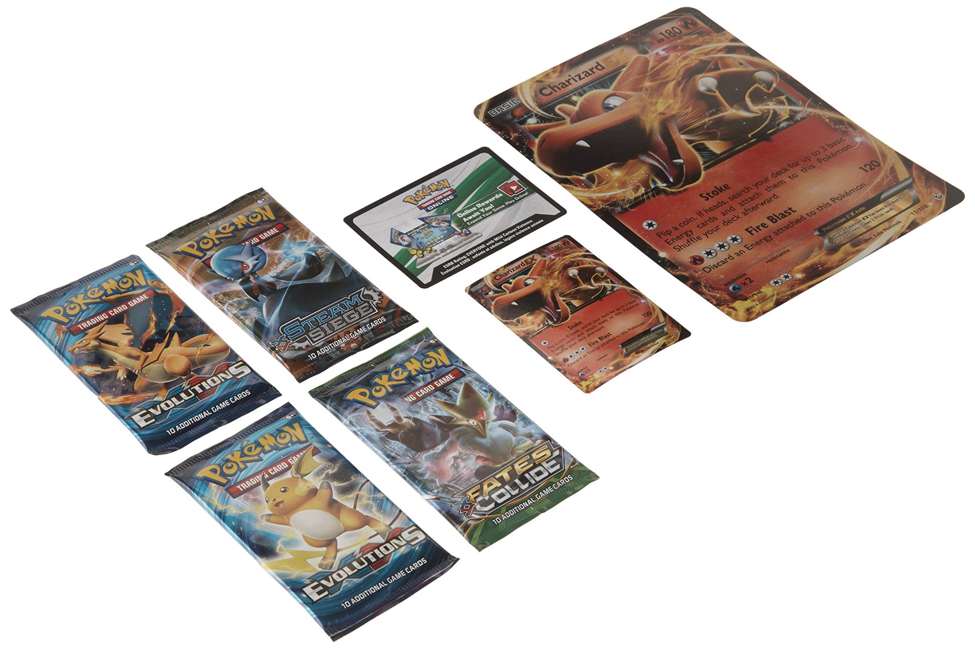 Pokemon Cards TCG: Charizard EX Box Fire Blast Card Game, Multicolor - 3