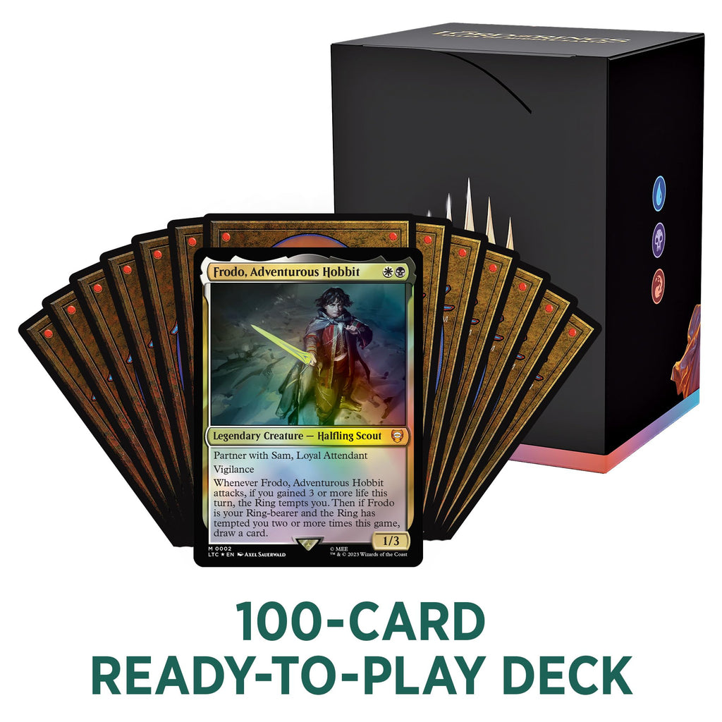 Magic The Gathering The Lord of The Rings: Tales of Middle-Earth Commander Deck 2 + Collector Booster Sample Pack - 7