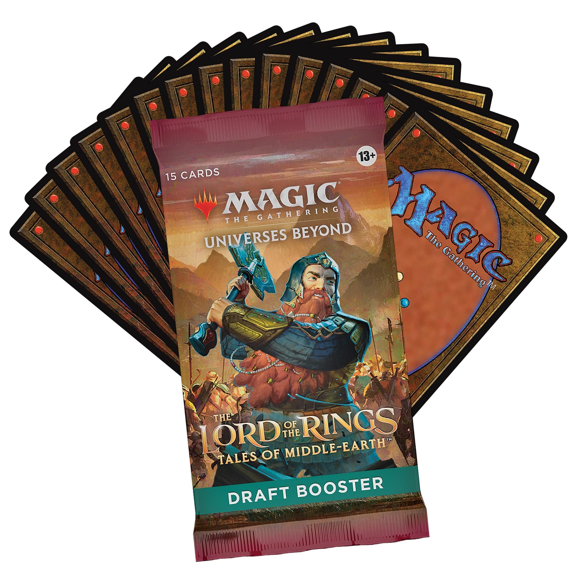 Magic: The Gathering The Lord of The Rings: Tales of Middle-Earth Draft Booster Box - 36 Packs + 1 Box Topper Card - 5