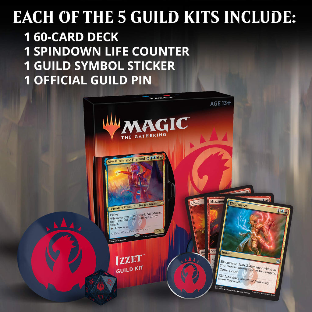 Magic: The Gathering Guilds of Ravnica Guild Kits | 5 Ready-to-Play 60-Card Decks | Accessories | Factory Sealed - 3
