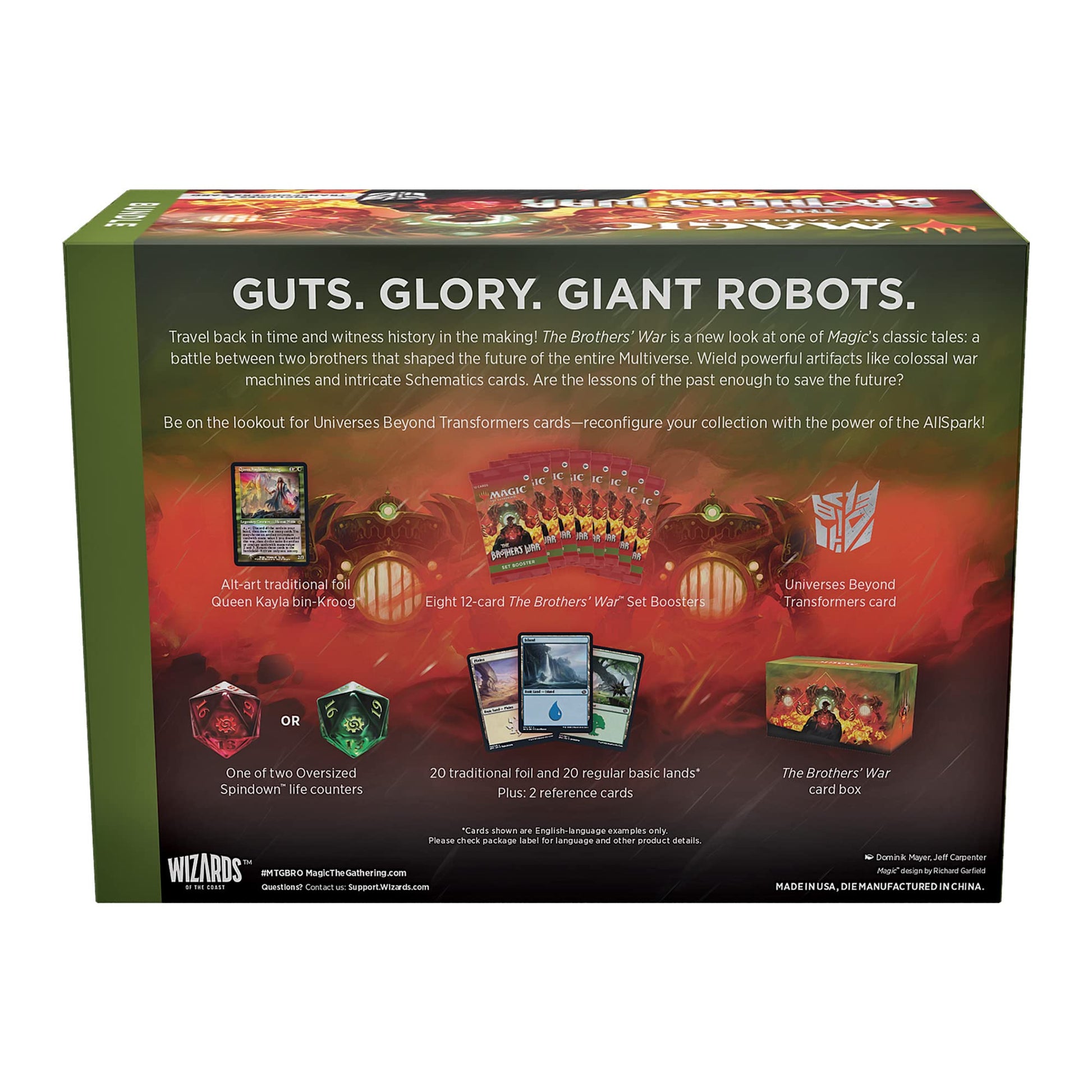 Magic The Gathering The Brothers War Bundle | Transformers Card, 8 Set Boosters, and Accessories - 6