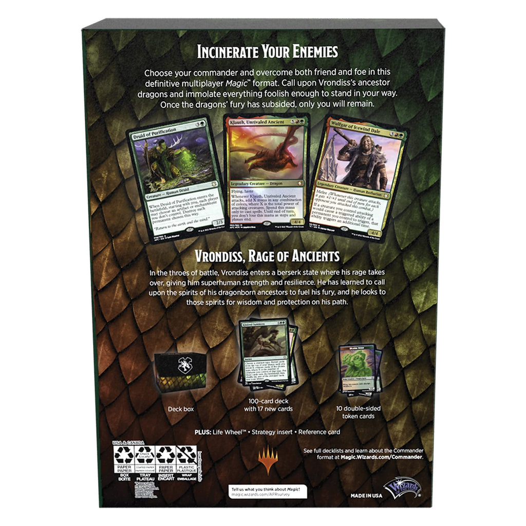 Magic: The Gathering Adventures in the Forgotten Realms Commander Deck – Draconic Rage (Red-Green) - 3
