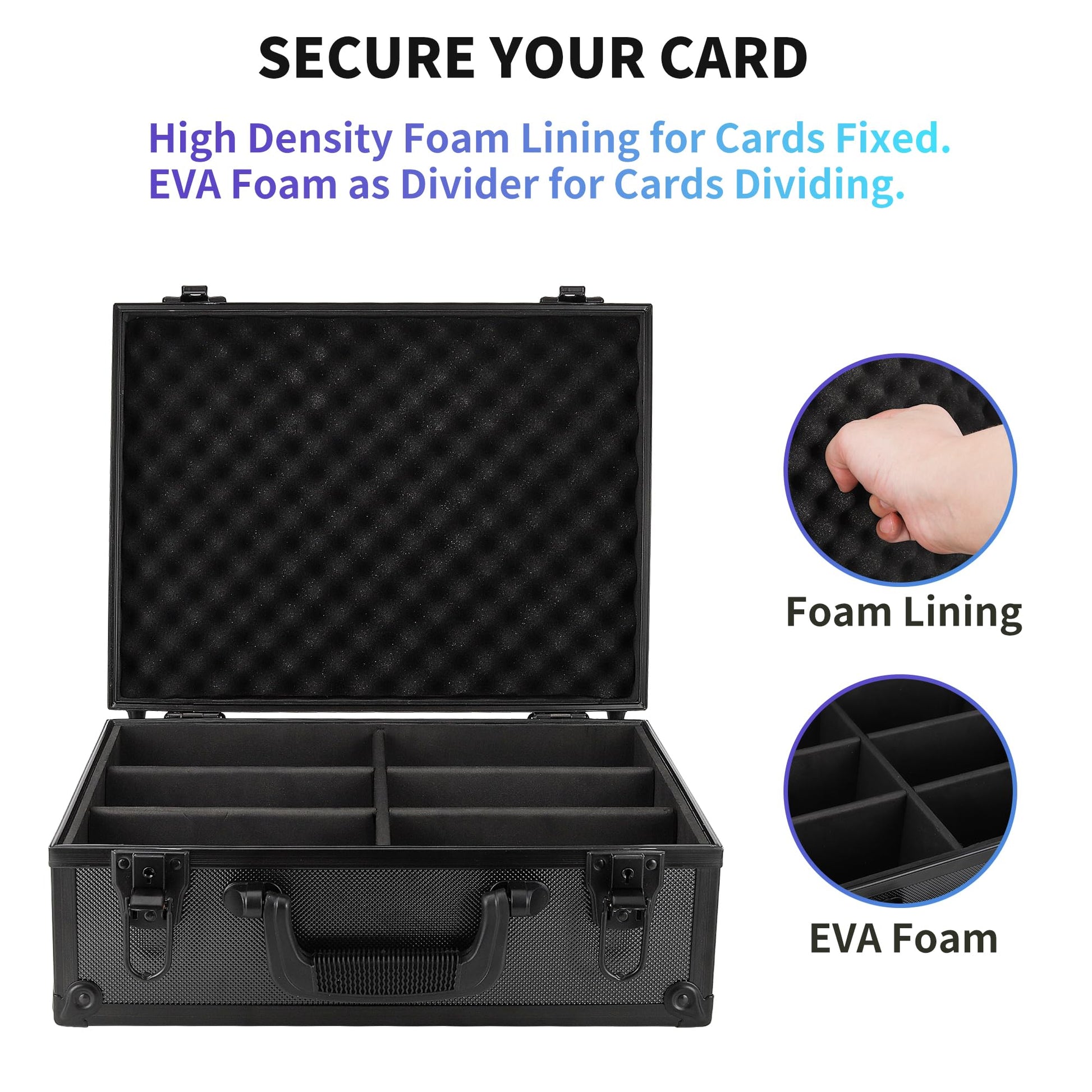 HZGXQN Toploader Storage Box for 3" x 4" 35pt Rigid Card, Top Loader Card Storage Hard Case, Sports Card Storage Boxes for Trading Cards, Top Loaders Holder (Holds 600+ Toploaders) - 4