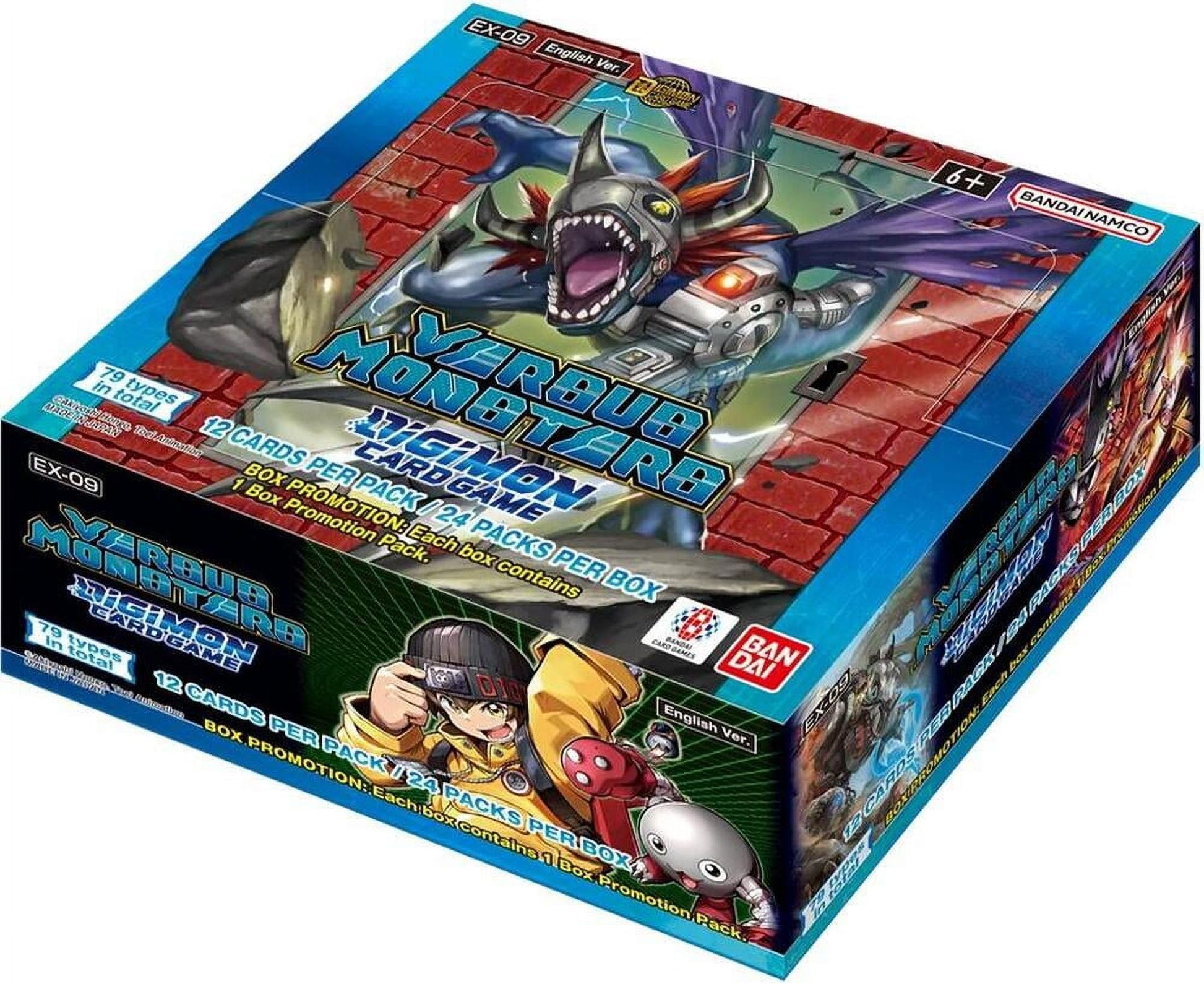BANDAI, Digimon Card Game: Extra Booster - Versus Monsters (EX-09), Trading Card Booster Display, Ages 6 Plus, 2 Players, 20-30 Minutes Playing Time - 2