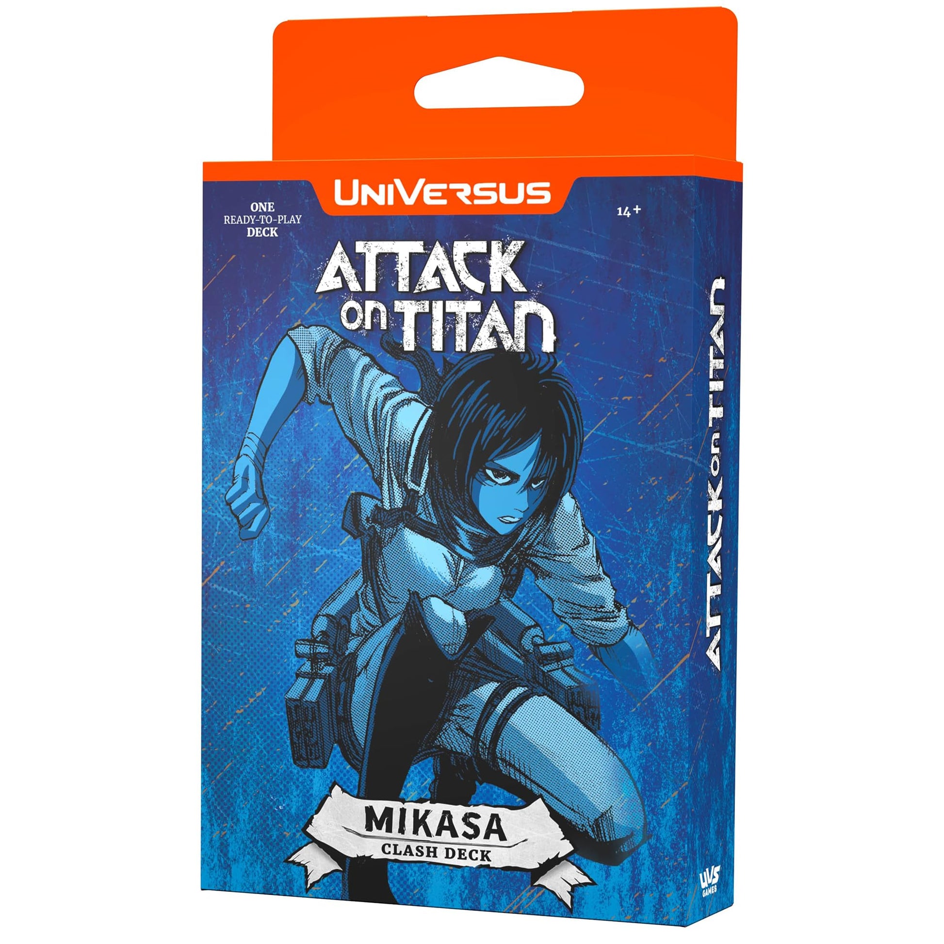 UniVersus Attack on Titan: Battle for Humanity - Clash Deck Mikasa - Ready to Play Character Deck, Deck-Building Collectible Card Game, AOT Licensed - 2