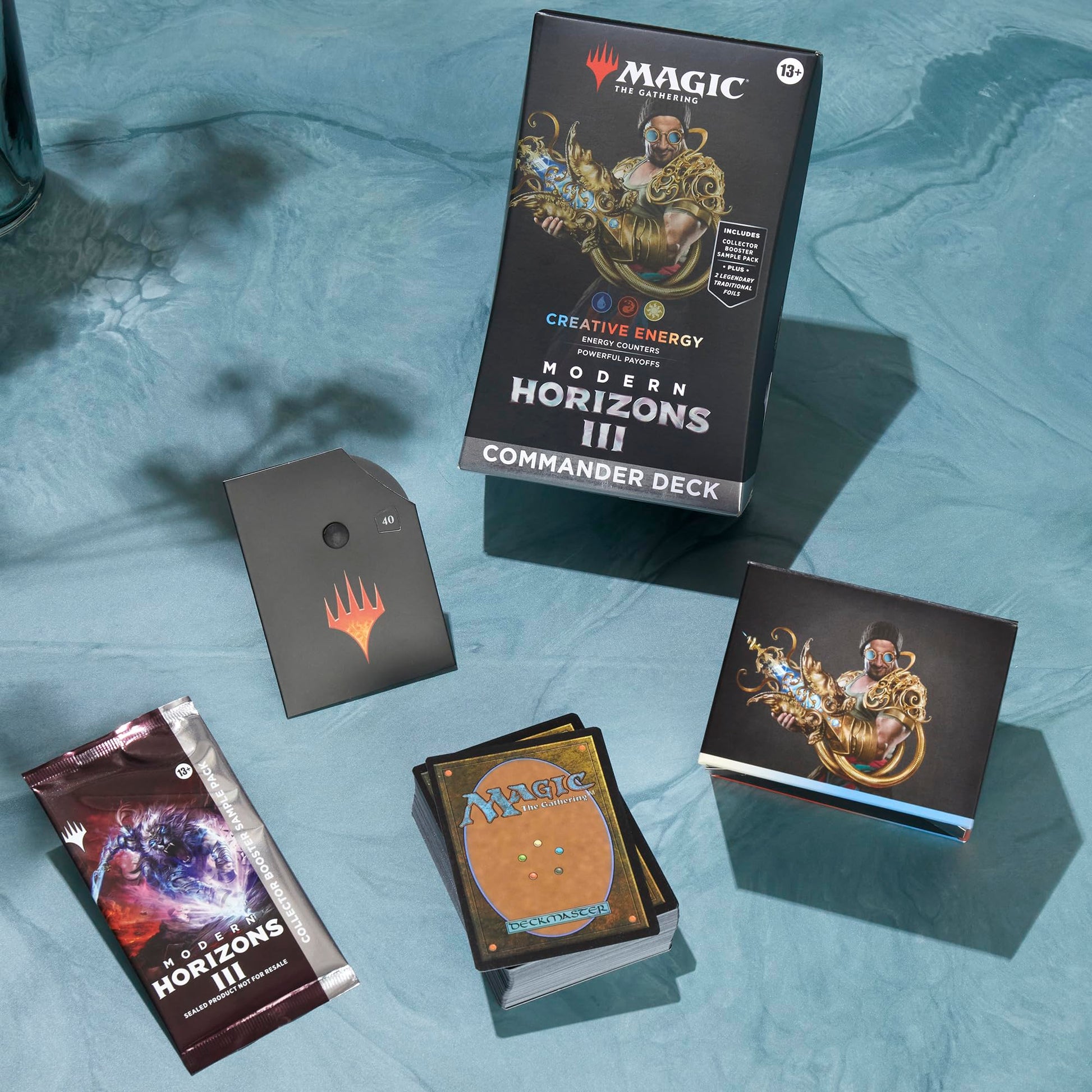 Magic: The Gathering Modern Horizons 3 Commander Deck - Creative Energy (100-Card Deck, 2-Card Collector Booster Sample Pack + Accessories) - 5