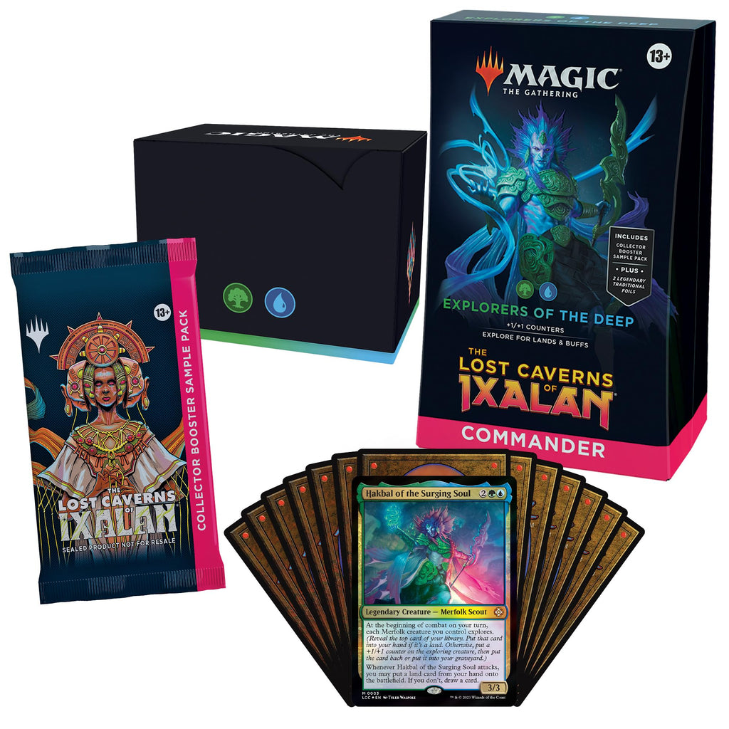 Magic: The Gathering The Lost Caverns of Ixalan Commander Deck Bundle – Includes All 4 Decks (Ahoy Mateys, Blood Rites, Explorers of The Deep, Veloci-ramp-tor) - 5
