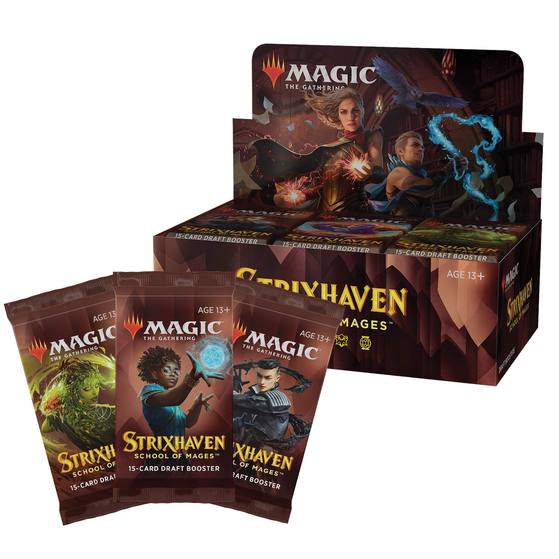 Magic The Gathering Strixhaven Draft Booster Box | 36 Packs (540 Magic Cards), Brown - 3