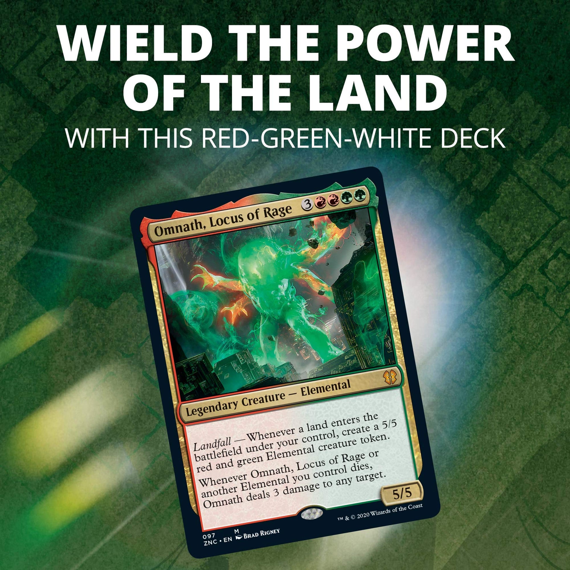 Magic: The Gathering Zendikar Rising Commander Deck – Land's Wrath | 100 Card Ready-to-Play Deck | 1 Foil Commander | Red-Green-White - 3