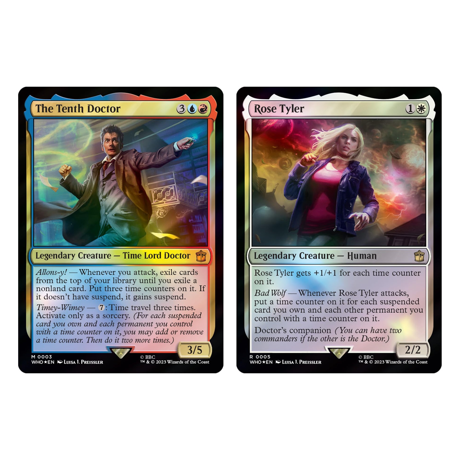 Magic: The Gathering Doctor Who Commander Deck – Timey-Wimey (100-Card Deck, 2-Card Collector Booster Sample Pack + Accessories) - 5