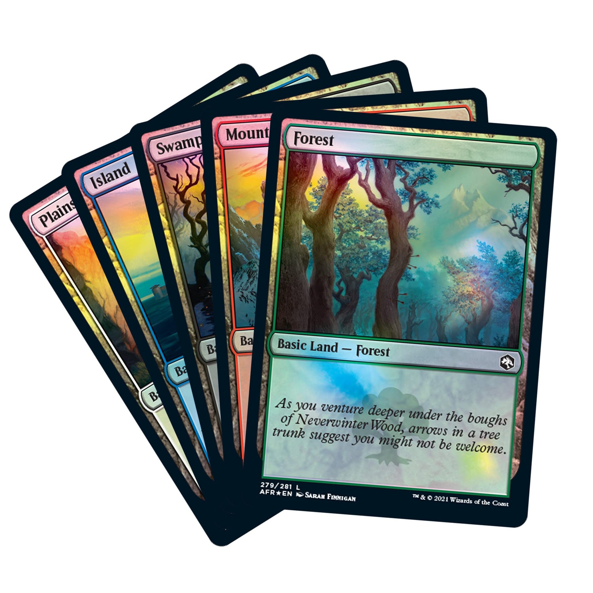 Magic: The Gathering Adventures in The Forgotten Realms Bundle | 10 Draft Boosters (150 Magic Cards) + Accessories - 3