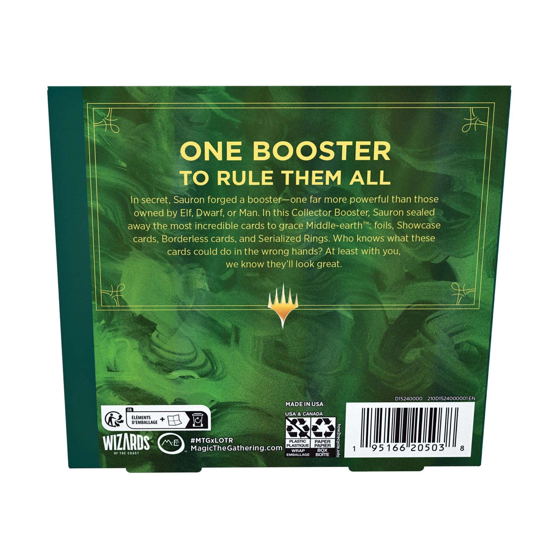 Magic: The Gathering The Lord of The Rings: Tales of Middle-Earth Collector Booster Box - 12 Packs + 1 Box Topper Card - 2
