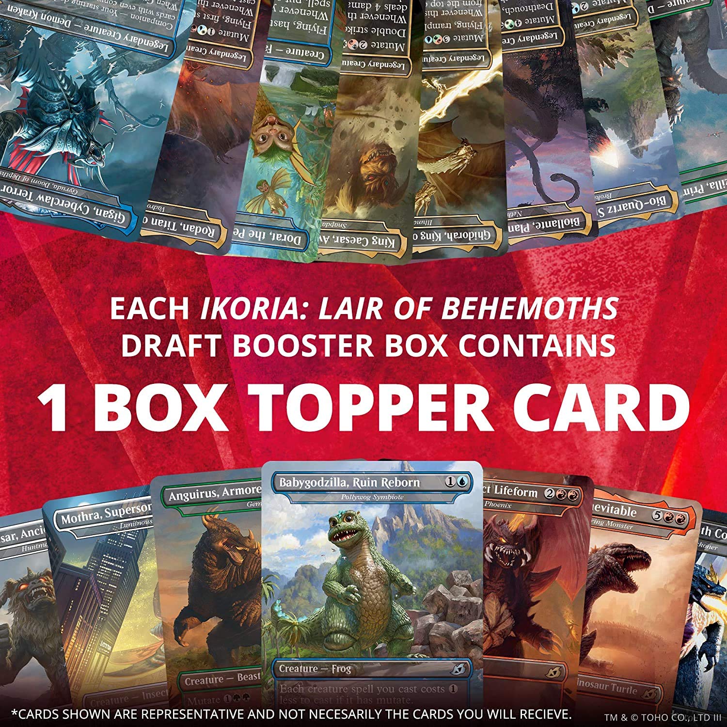 Magic: The Gathering Ikoria: Lair of Behemoths Draft Booster Box | 36 Draft Booster Packs (540 Cards + Box Topper) | Factory Sealed - 4