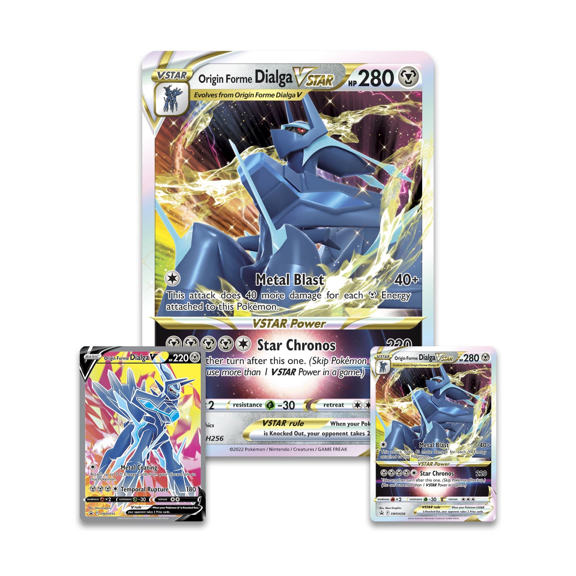 Pokémon TCG: Origin Forme Dialga VSTAR Premium Collection (2 Etched Foil Promo Cards, 1 Foil Oversize Card & 5 Booster Packs) - 8