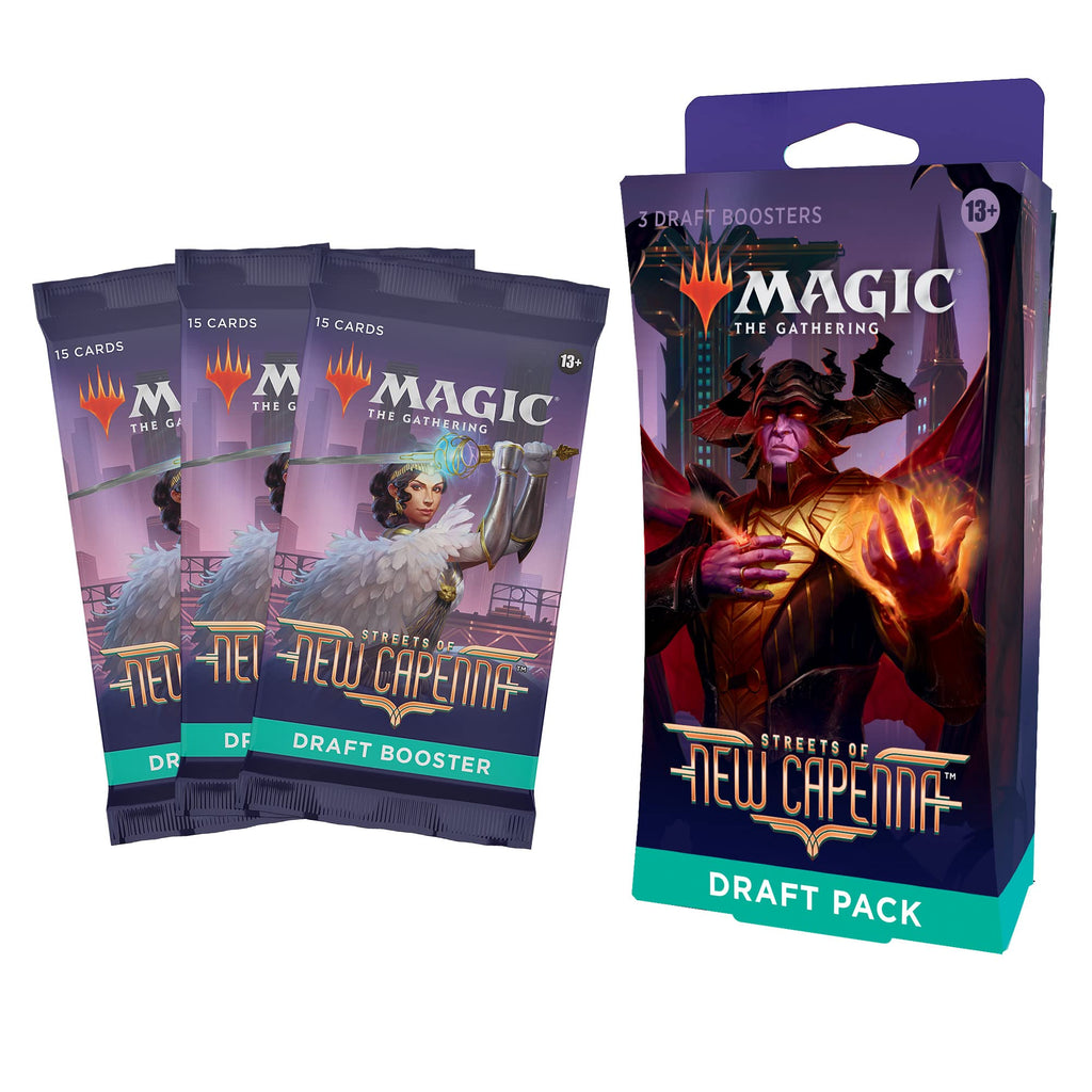 Magic: The Gathering Streets of New Capenna 3-Booster Draft Pack | 45 Magic Cards - 3