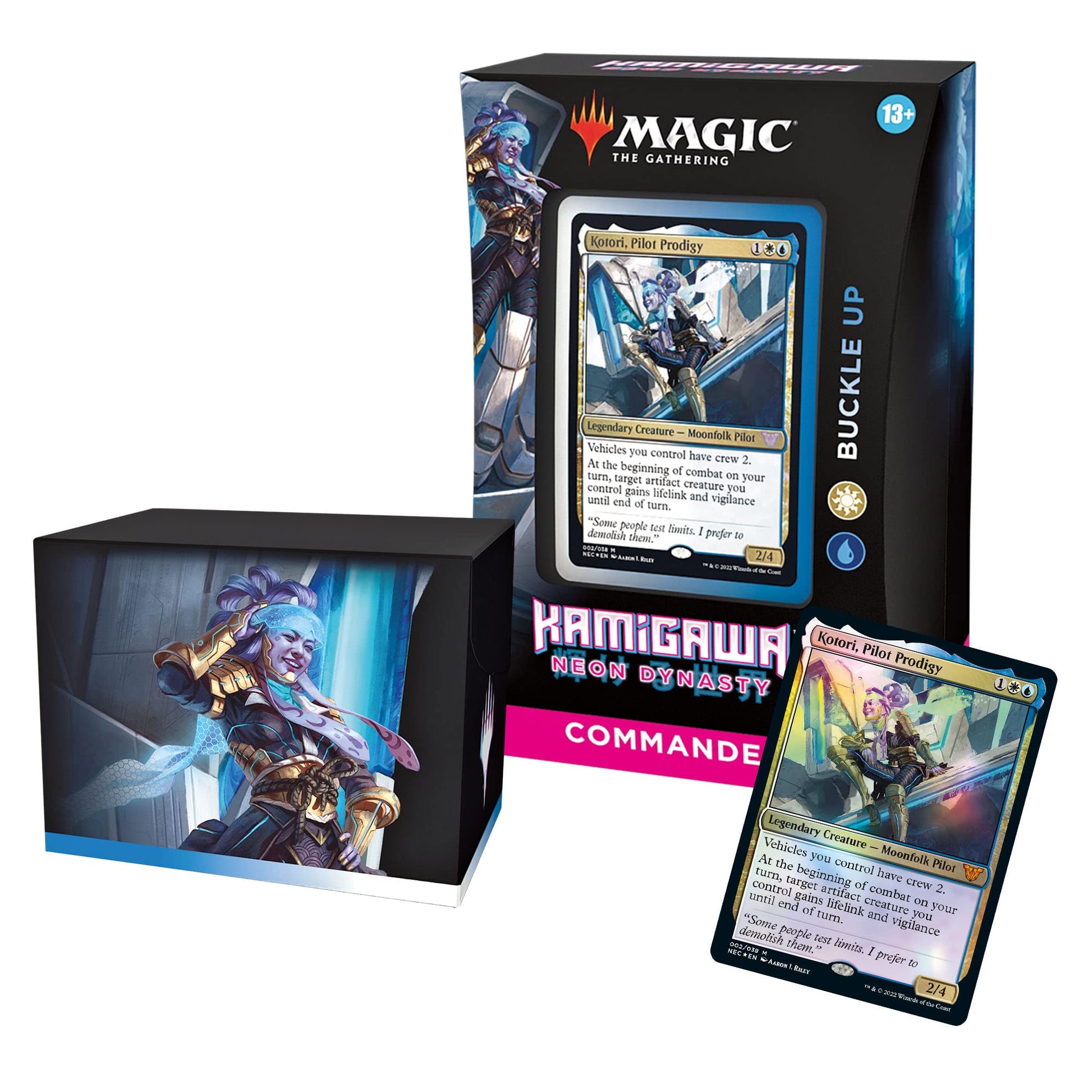 Magic: The Gathering Bundle of 4 Kamigawa: Neon Dynasty Commander Decks | 2 Buckle Up + 2 Upgrades Unleashed - 3