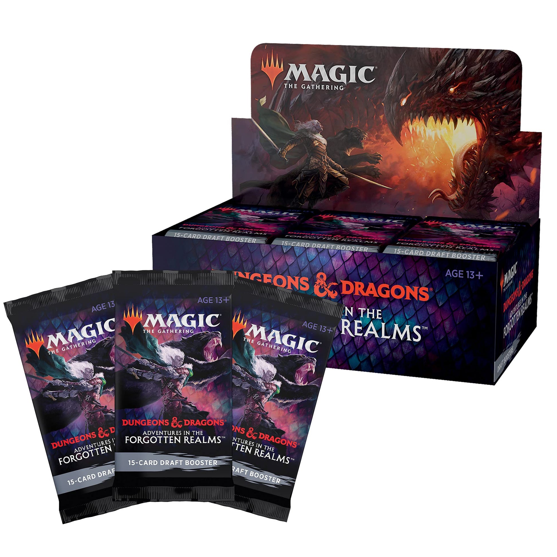 Magic: The Gathering Adventures in the Forgotten Realms Draft Booster Box | 36 Packs (540 Magic Cards) - 3
