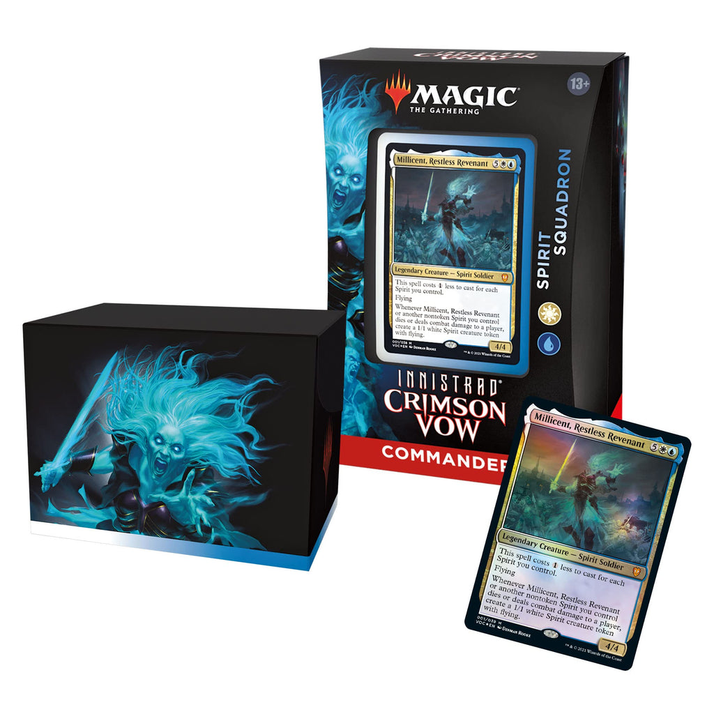 Magic: The Gathering Bundle of 4 Innistrad: Crimson Vow Commander Decks | 2 Vampiric Bloodline + 2 Spirit Squadron - 2