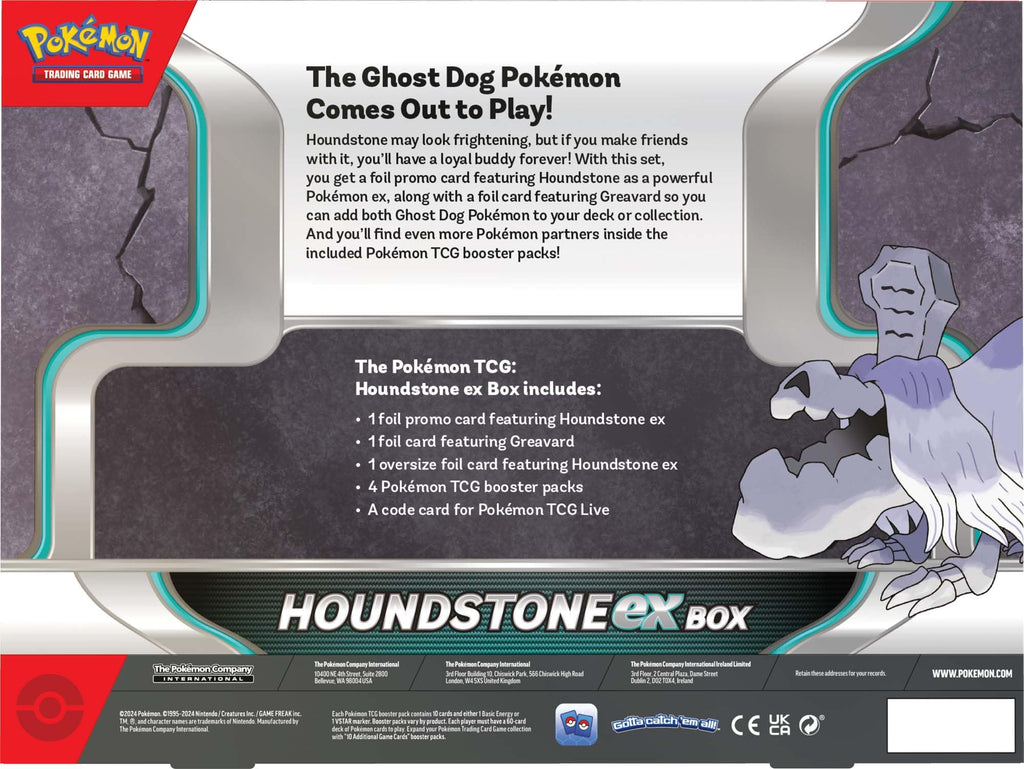 Pokémon TCG: Houndstone ex Box - 4 Packs, Promos - 3